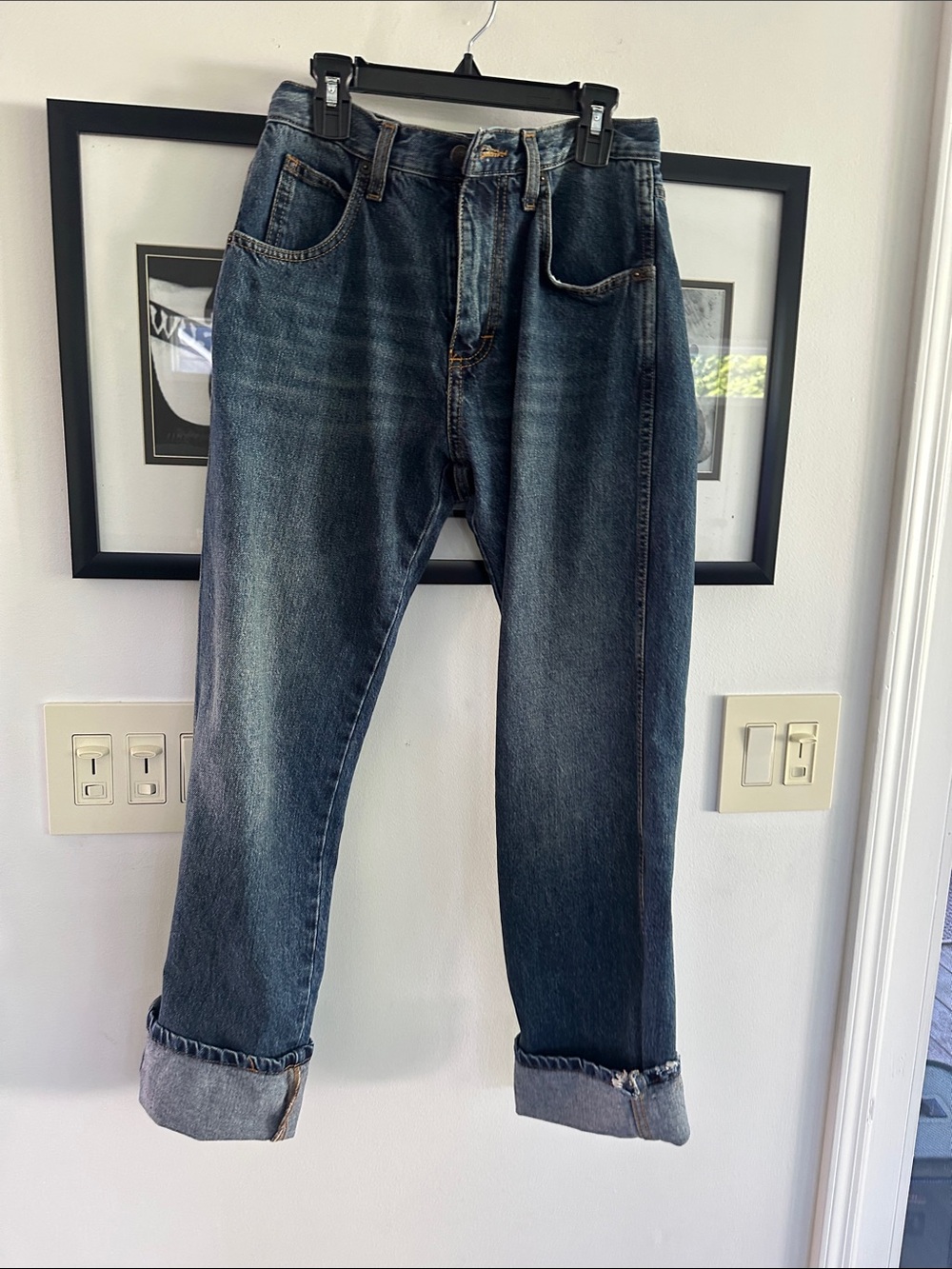 6397 dark wash denim vintage jeans size tag 26